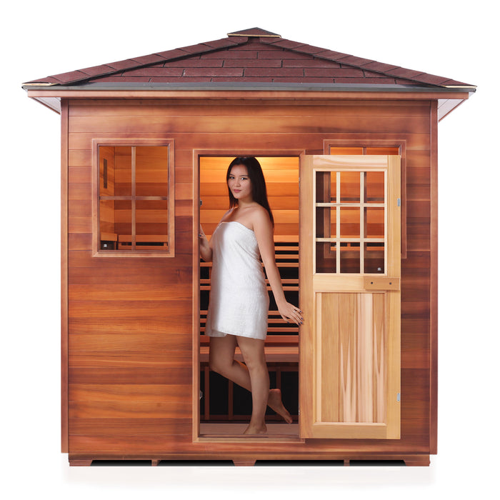 Enlighten SAPPHIRE - 5 Person Outdoor Hybrid Sauna