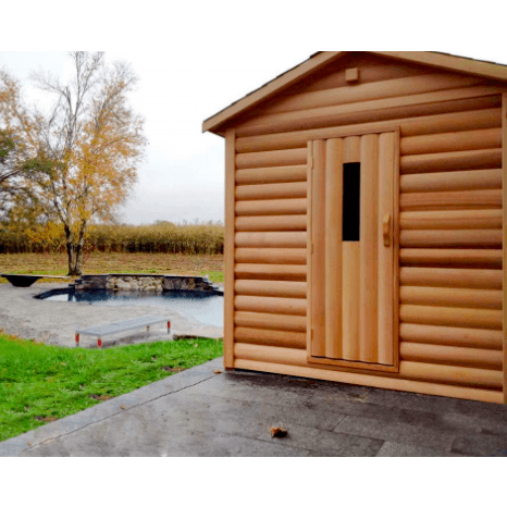 Outdoor Log Style - For Saunacore Saunas