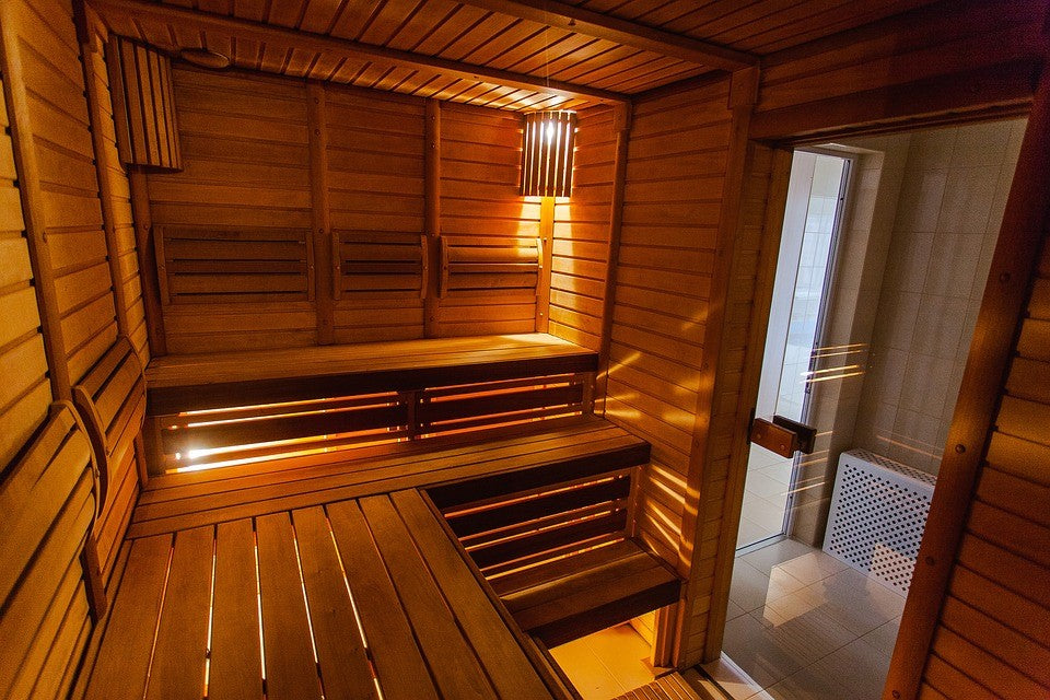 A 5-person sauna installed for a relaxing sauna therapy session.