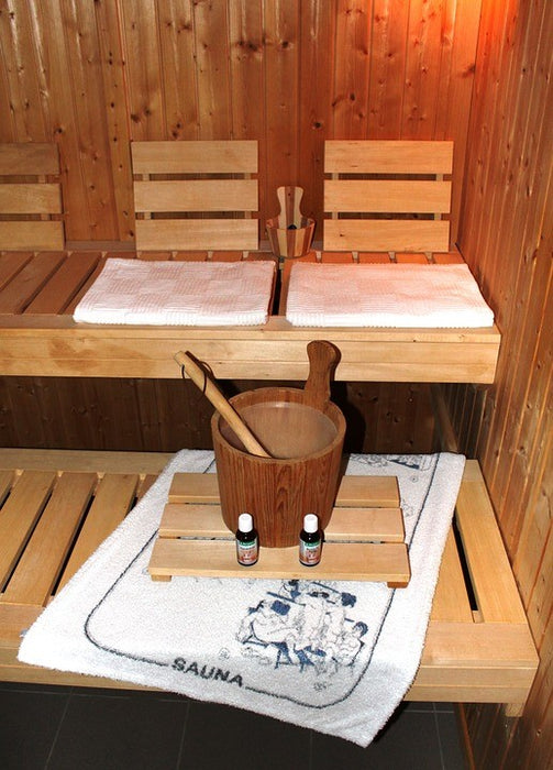 A 5-person sauna installed for sauna therapy.