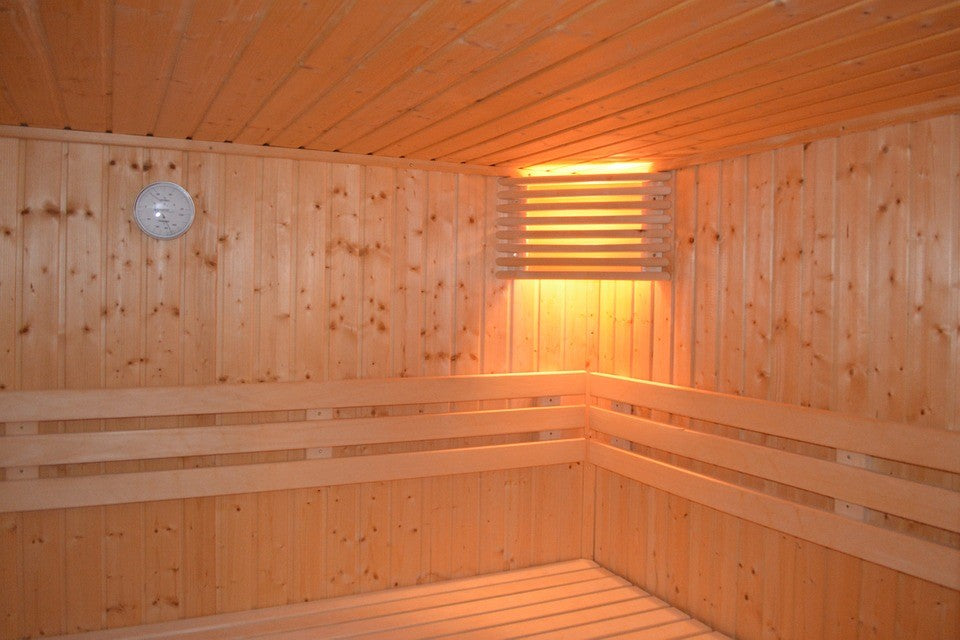 A Infrared sauna installed for sauna therapy.