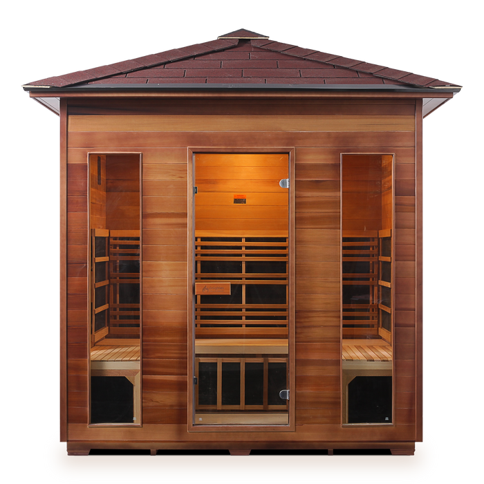 Enlighten RUSTIC - 5 Person Outdoor Infrared Sauna