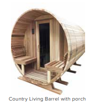 Exterior Porch w/ Bench Seating - For Saunacore Saunas