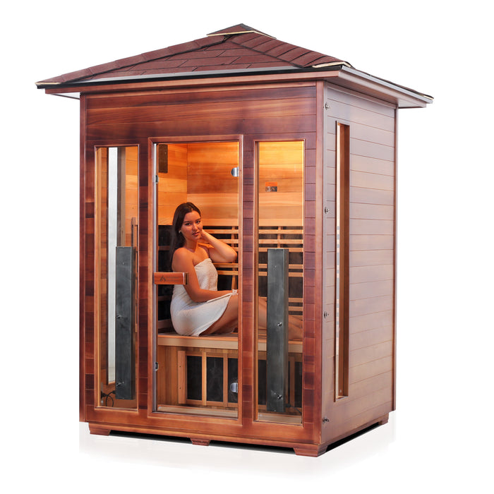 Enlighten RUSTIC - 3 Person Outdoor Infrared Sauna