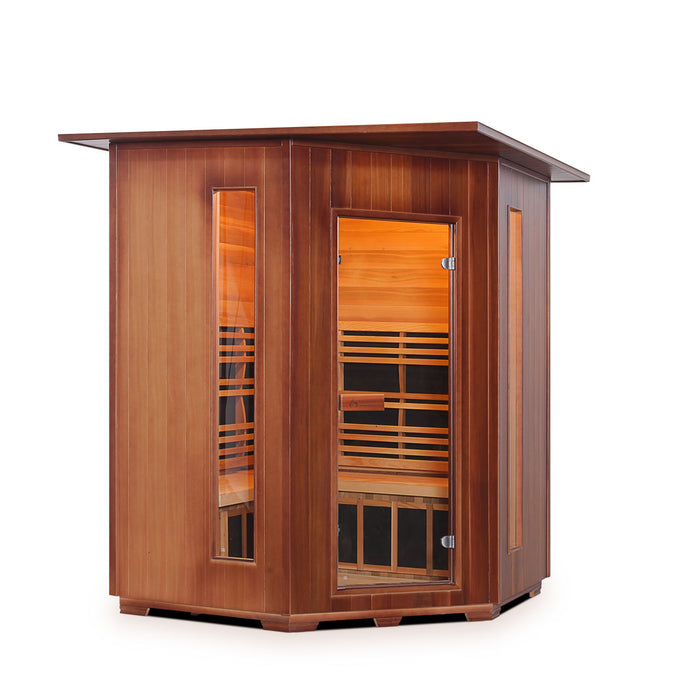Enlighten RUSTIC - 4C Person Indoor/Outdoor Infrared Sauna