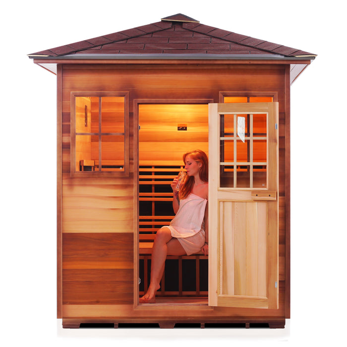 Enlighten SAPPHIRE - 4 Person Outdoor/Indoor Hybrid Sauna