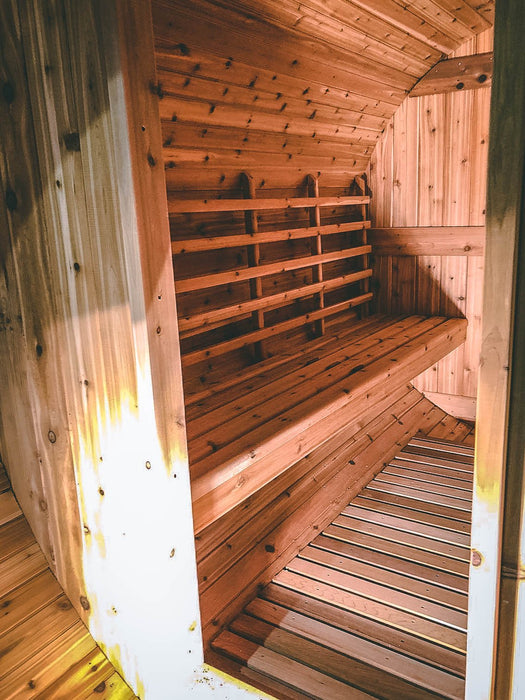 Saunacore Outdoor Barrel Country Living 8 Person Traditional Sauna (BRL6X8)