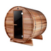 Rustic Western Red Cedar Barrel Sauna - ETL Certified Heater - 4 Person - USA Health and Wellness-- Manzo Pelletier Holdings LLC