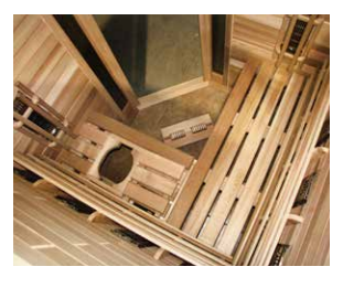 INFRAFLOOR System w/ Ceramic Tile Heated Floor - For Saunacore Saunas