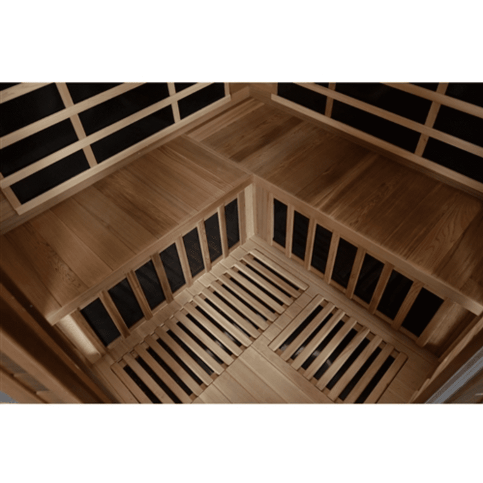 Canadian Red Cedar Indoor Dry Infrared Sauna - 8 Carbon Fiber Heaters - 3 to 4 Person - USA Health and Wellness-- Manzo Pelletier Holdings LLC