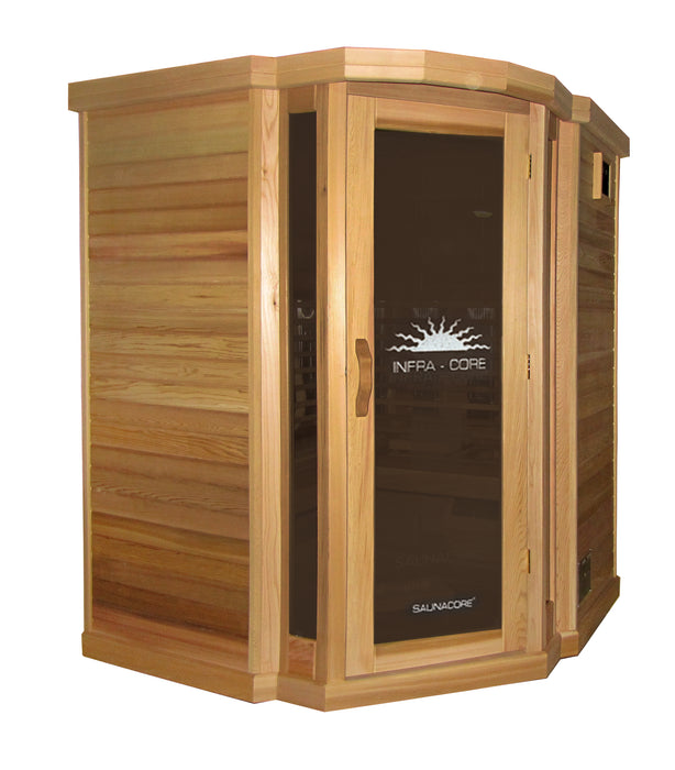 Saunacore Infracore Premium Series 4 Person Infrared Sauna (PR 5X5 Corner)